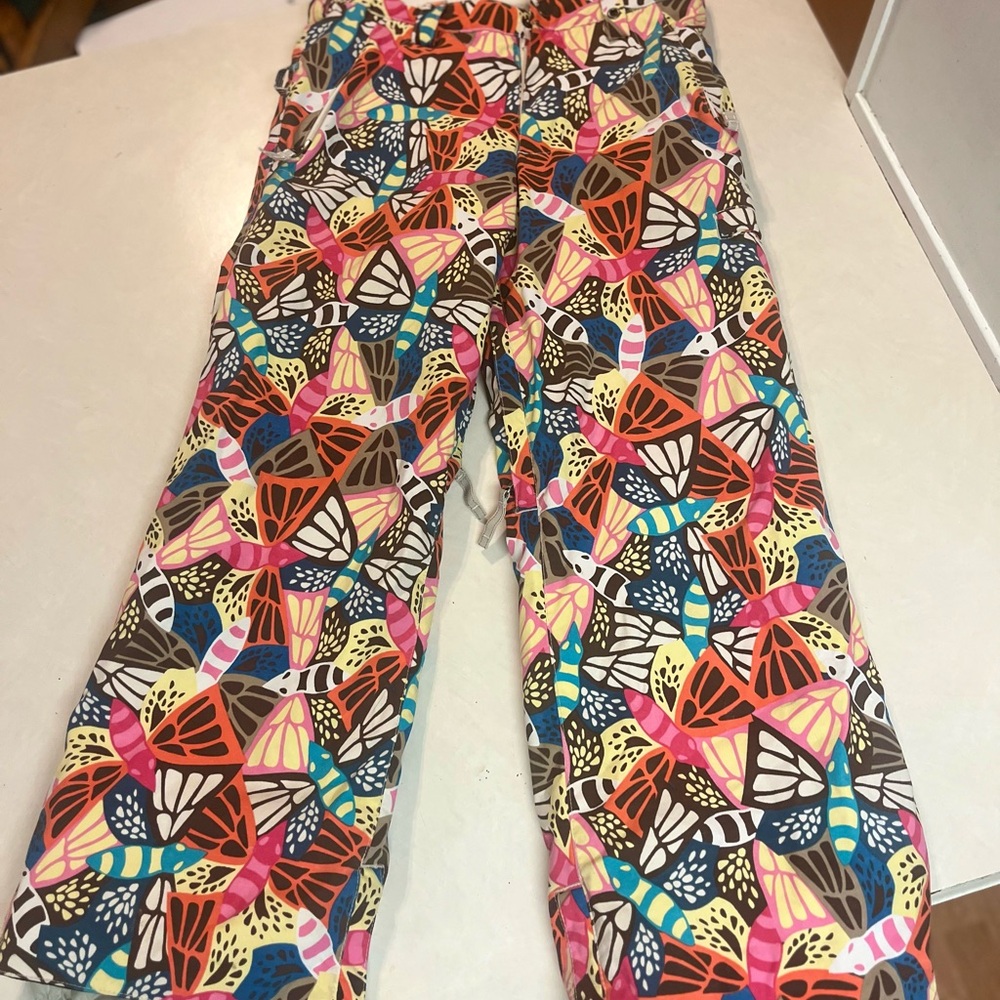 Buttons Colorful Butterfly Print Kids Bottoms